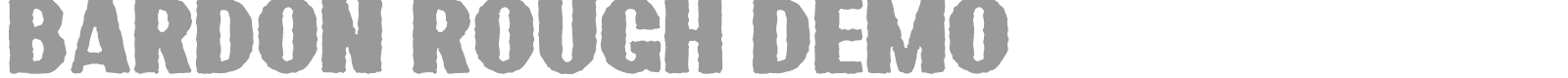 Bardon font preview